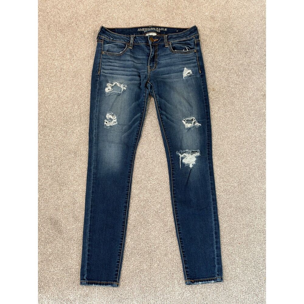 American Eagle Outfitters Distressed Skinny Jegging Jeans – Size 8 Regular